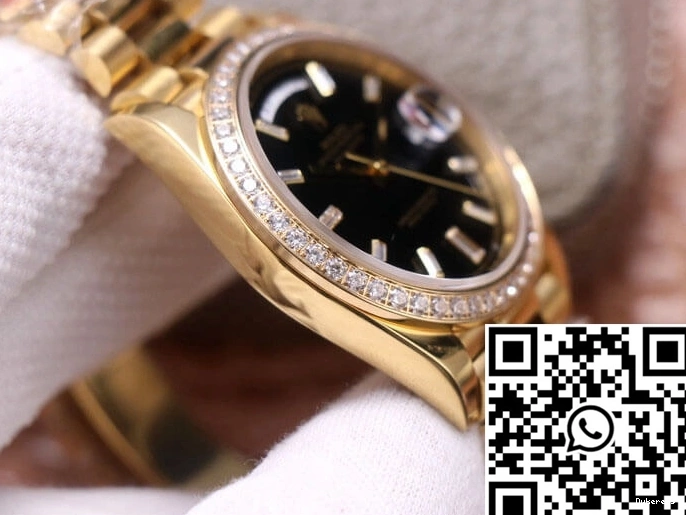 969 Factory Dial Rolex Yellow Gold Black M228348RBR-0001 Day-Date EW Supportive 0811